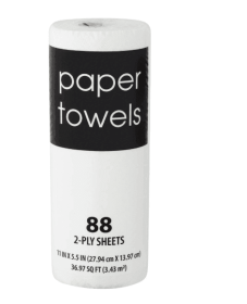 Black and White, 2-Ply Paper Towels, 88 Sheets